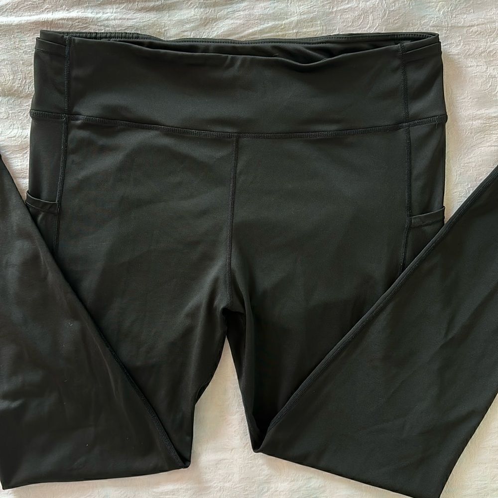 Yelete Active Womens Size 3X Black Workout Fitness Yoga Leggings